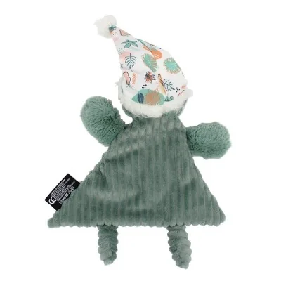 Doudou Baby Chillos Le Paresseux Déglingos - Velours Côtelé Ultra Doux, Compagnon Idéal Dès La Naissance, 28 Cm - Vert