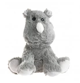 Bouillotte Peluche Rhino gris