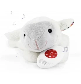Peluche sonore a bruit blanc Liz l'agneau signée Zazu