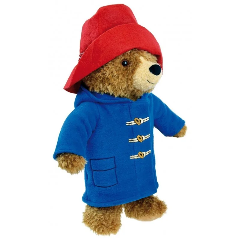 Peluche Ours Paddington Avec Son Manteau Bleu Et Son Chapeau Rouge 37 Cm Set Doudou Enfant Et Une Carte Offerte Dessin Anime