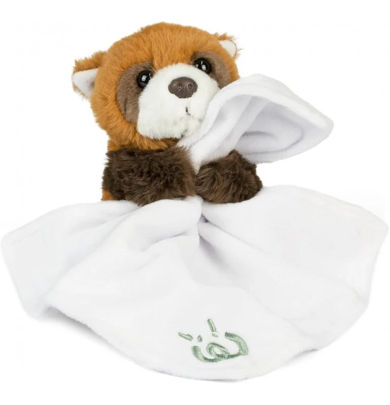 Doudou Et Compagnie - Peluche panda roux avec doudou attache sucette