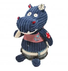 Peluche hippopotame Hippipos bleu